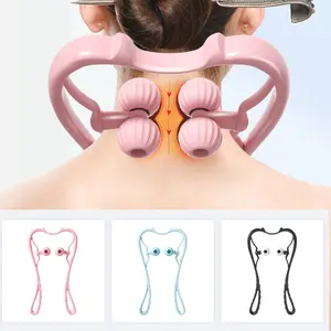 Neck Massager, Relief Roller, Deep Tissue Trigger Point Massage, Neck Shoulder Pain Relief, Portable Gift for Women and Men, Essential Relaxation Tool, Relaxation Aid