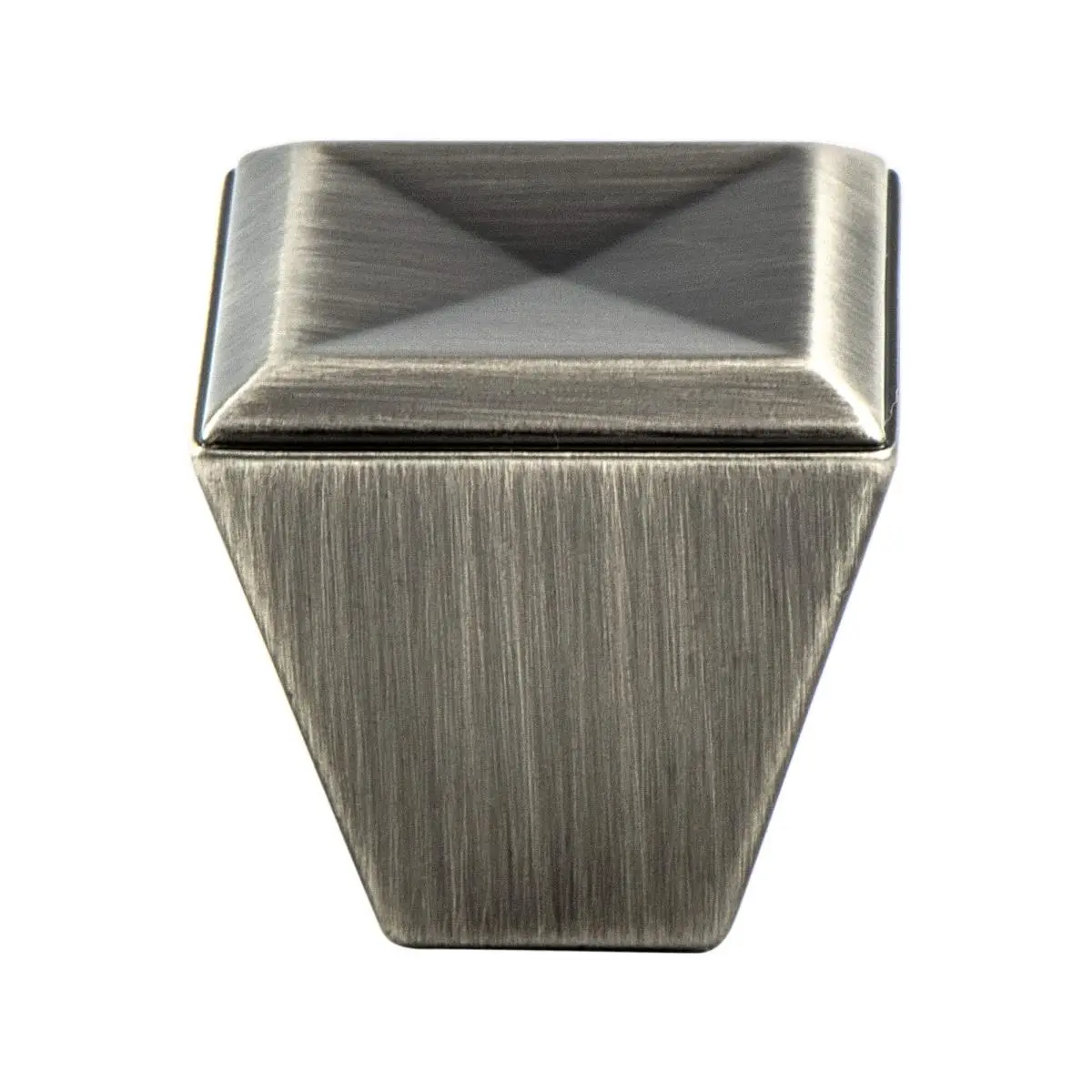 212 MAIN Geometric Shape Door Knob, Door Hardware with 1.125 in. Dia. Connection, Zinc Base, Vintage Nickel Finish