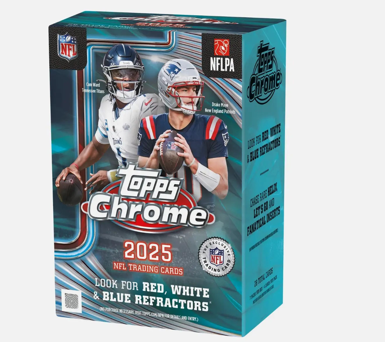 2025 Topps Chrome Football NFL  - Retail Blaster Box sohochic