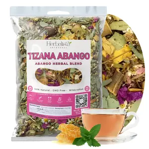 Herbalista Viral Tizana Abango Herbal  Compound Tea 4oz (114g) – 100% Natural Herbal Infusion – Compuesto de Hierbas Naturales – Makes 40+ Cups – Herbal Mixture for Warm herbal relief – Té para Bienestar de Garganta – Non-GMO | No Cafeína