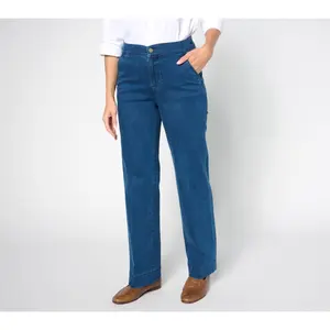 Denim & Co. Signature Tall Indigo Perfect Flex Trouser Jean