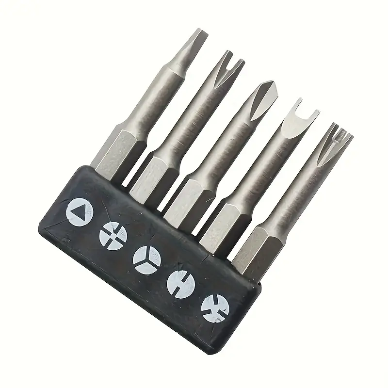 5pcs Special Shaped Screwdriver Set U-shaped Y-Type Triangle Inner Phillips Three Points Screwdriver Bit Tool