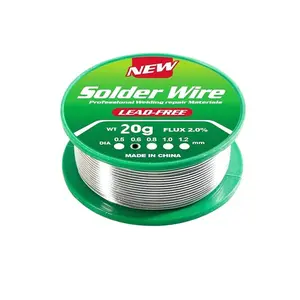 Flux solder, rosin core lead-free solder wire, electronic lead-free solder wire, Sn99.3-Cu0.7, wire diameter is divided into 0.6/0.8/1.0mm, flux content is 2.0% metal welding wire, used for repair, electric welding, DIY