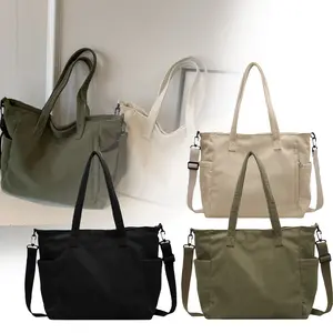 Large Capacity Corduroy Tote Bag Your Everyday Everything Tote Effortlessly Roomy with Top Handle and Shoulder Strap Chic Corduroy Work Purse