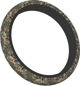 Camo Steering Wheel Covers Non Slip Neoprene Camouflage Tree  Steering Wheel Protector Universal 15 inch for Men Women