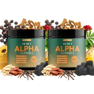 Alpha 10-in-1 Shilajit Gummies - Ashwagandha, Tongkat Ali, Maca Zero Sugar, Vegan Limited Edition Holiday Pack for Energy, Stamina & Focus - Black Friday & Cyber Monday Deal
