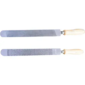 RESISTANCE 15" Farrier Horse Hoof Rasp Professional Trimming File Double Sided - Silver Color