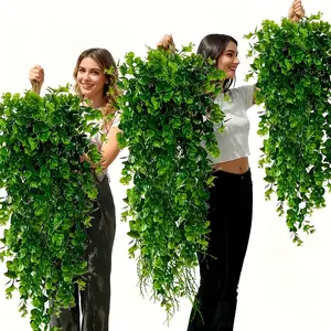 Artificial Ivy Vine 8Counts Fake Hanging Plant Decorative Plastic Faux Flowers for Home Living Room Bedroom Dining Room Wedding Party
