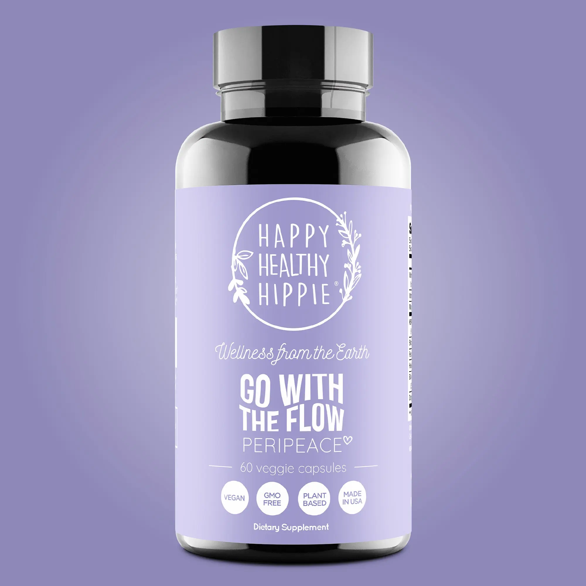 Go With The Flow PeriPeace - Perimenopause Support for Hot Flashes & Night Sweats, 60 Capsules