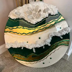 resin geode wall art Decor Hanging