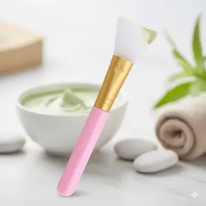 Silicone Face Mask Brush & Pore Cleanser Tool for DIY Mud Masks, Blackhead Removal, Deep Cleansing & Makeup Removal. Soft Skin-Friendly Bristles, Even Application, Essential Daily Skincare & Beauty Must-Have for At-Home Facial Care.