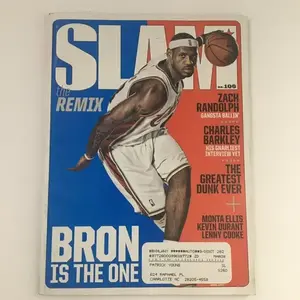 Slam Magazine Poster Print April 2007 LeBron James, Allen Iverson Nuggets, w Poster