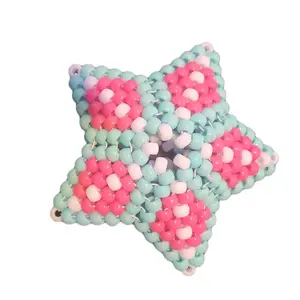 Kandi Herring Bone Star - Colorful Design as shown