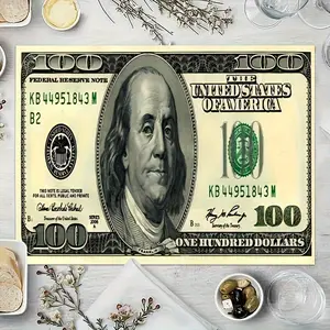 4pcs Yellow Geometric Pattern Placemats, Insulated 12×18 Inch Table Mats for Outdoor Family Party, Kitchen, Dining, Party, Picnic Coasters Tableware