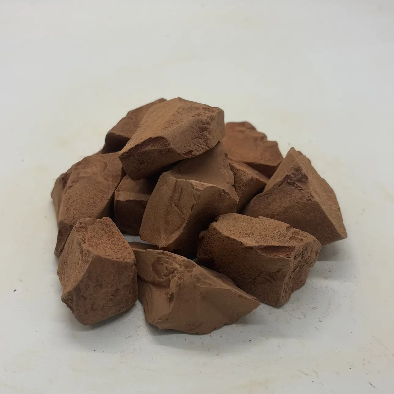 200g/7oz Edible Ural Red Kaolin Chunks - 100% Natural Clay, Additive-Free Cosmetic Grade