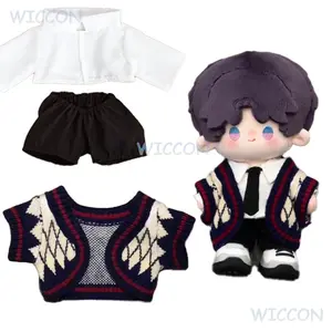 Game Love And Deepspace Rafayel Cosplay 20cm 40cm Doll Clothes Sweater Coat Shirt Pants Full Set Cosplay Qiyu Short Sweater