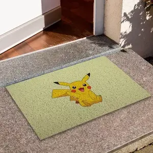 Tapete Capacho Para Porta Pokémon Pikachu Ca010123