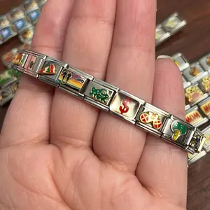Italian Link Charms Bracelet