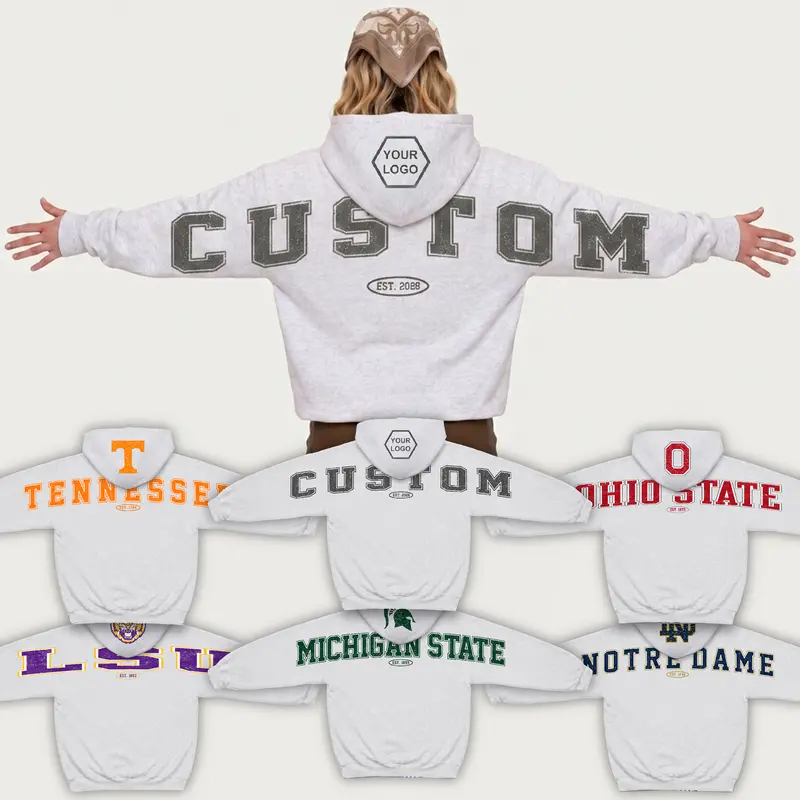 Vintage 90s All City Schools Shoulder Back Printing Pullover Hoodie, Game Day Hoodie, Fall Sport Season Hoodie