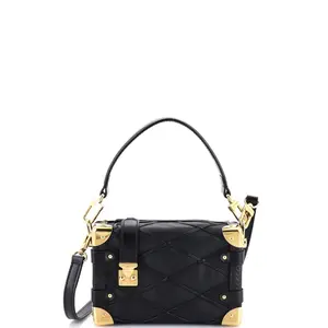Pre-owned Louis Vuitton Leather Shoulder Bags Side Trunk Handbag Malletage PM by Rebag