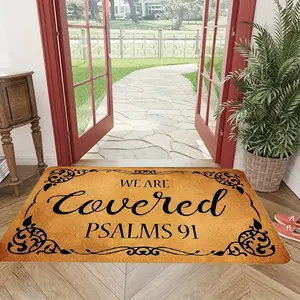 Letter Print Non-slip Door Mat, Rectangle Home Decor Mat, Decorative Mat for Home Living Room Bedroom Kitchen, Home Decor, Home Decor Rugs