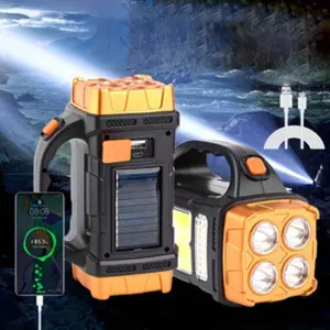 Multi-Function Handheld Lantern, USB Rechargeable Flashlight - Portable Camping Lantern and Emergency Lighting, Ideal for Outdoor Hiking, Camping, and Emergency Use