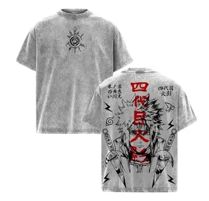 Minato Namikaze “Fourth Hokage” Graphic T-Shirt, Vintage Washed Unisex Anime Tee, Naruto Streetwear Merch, Gift for Naruto & Minato Fans