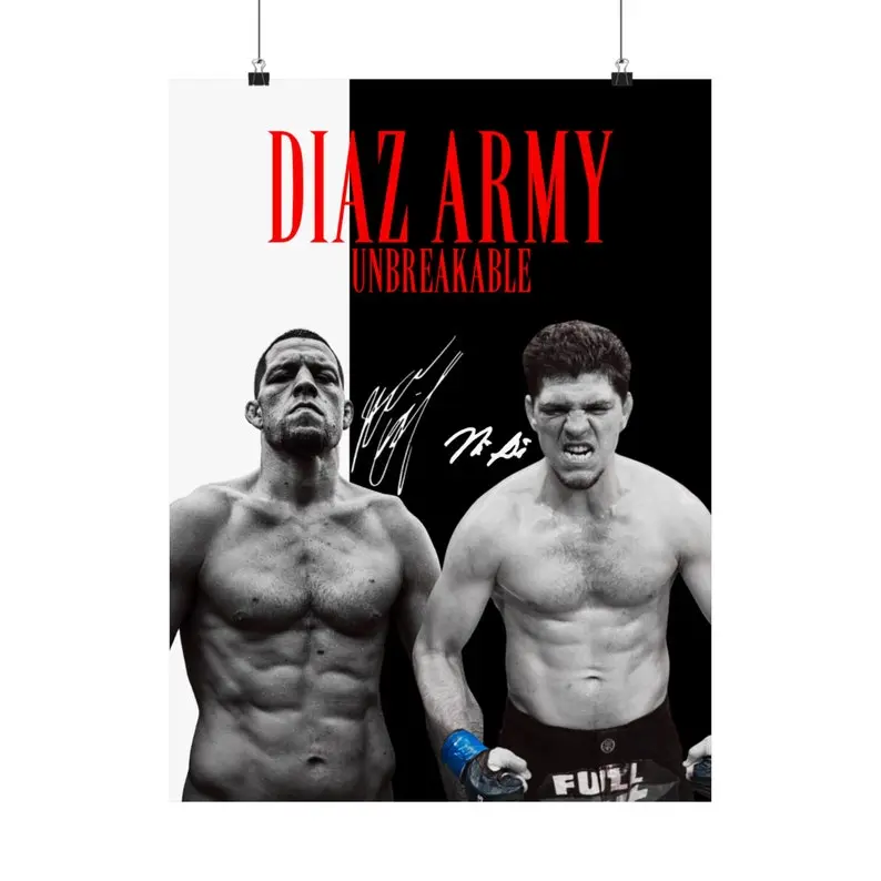 Diaz Army, Diaz Brothers, Poster, Nate Diaz, Nick Diaz, Stockton UFC, UFC Poster