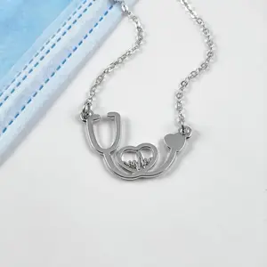 Stethoscope Heartbeat Necklace