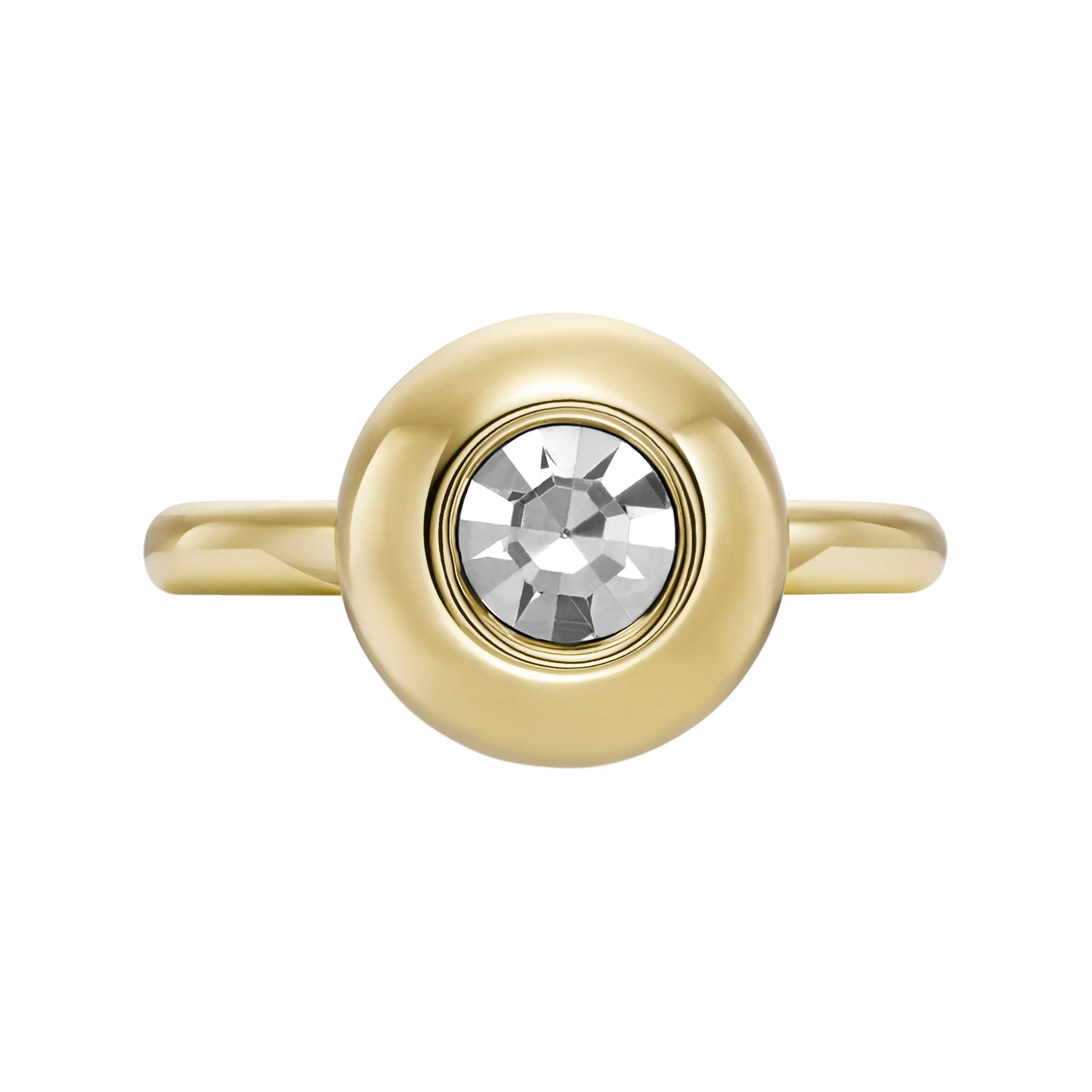 Fossil Women's Bright Baubles Gold-Tone Brass Center Focal Ring