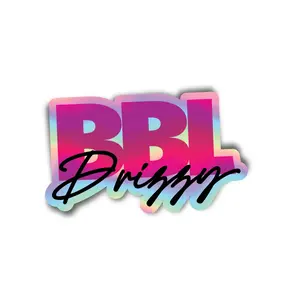 BBL DRIZZY Holographic Durable Vinyl Sticker Decal