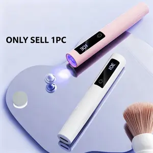 Portable handheld UV nail art lamp, LED digital display mini nail art dryer, fast setting and long lasting, usb charging, for gel nail art drying, suitable for home and salon nail art