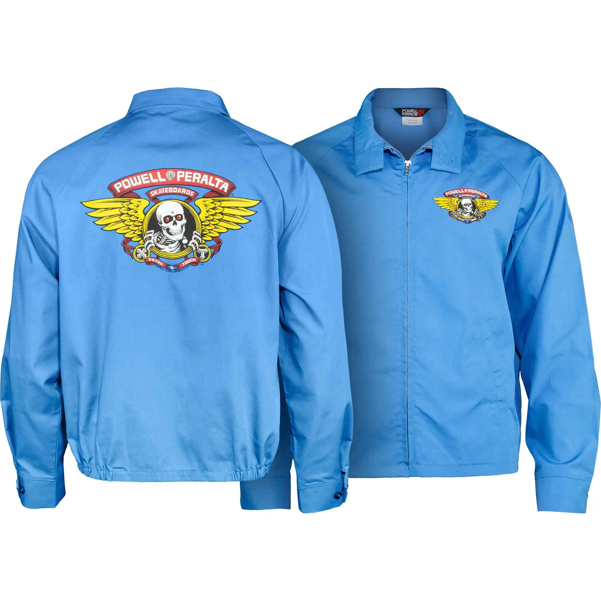 Powell Peralta Coat Winged Ripper Jacket Postal Blue
