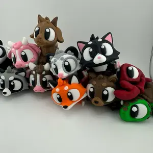Jumbo Minis Mama Animal Figurine Set Chunky Desk Pets with Tiny Vibes Featuring Adorable Animal Designs