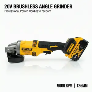 DEWALT DCG405 20V Cordless Grinder 9 Position
