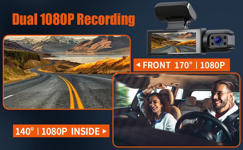 LASATE Multi-Channel Dash Cam 1080P Car Camera, Front Dash Camera for ...