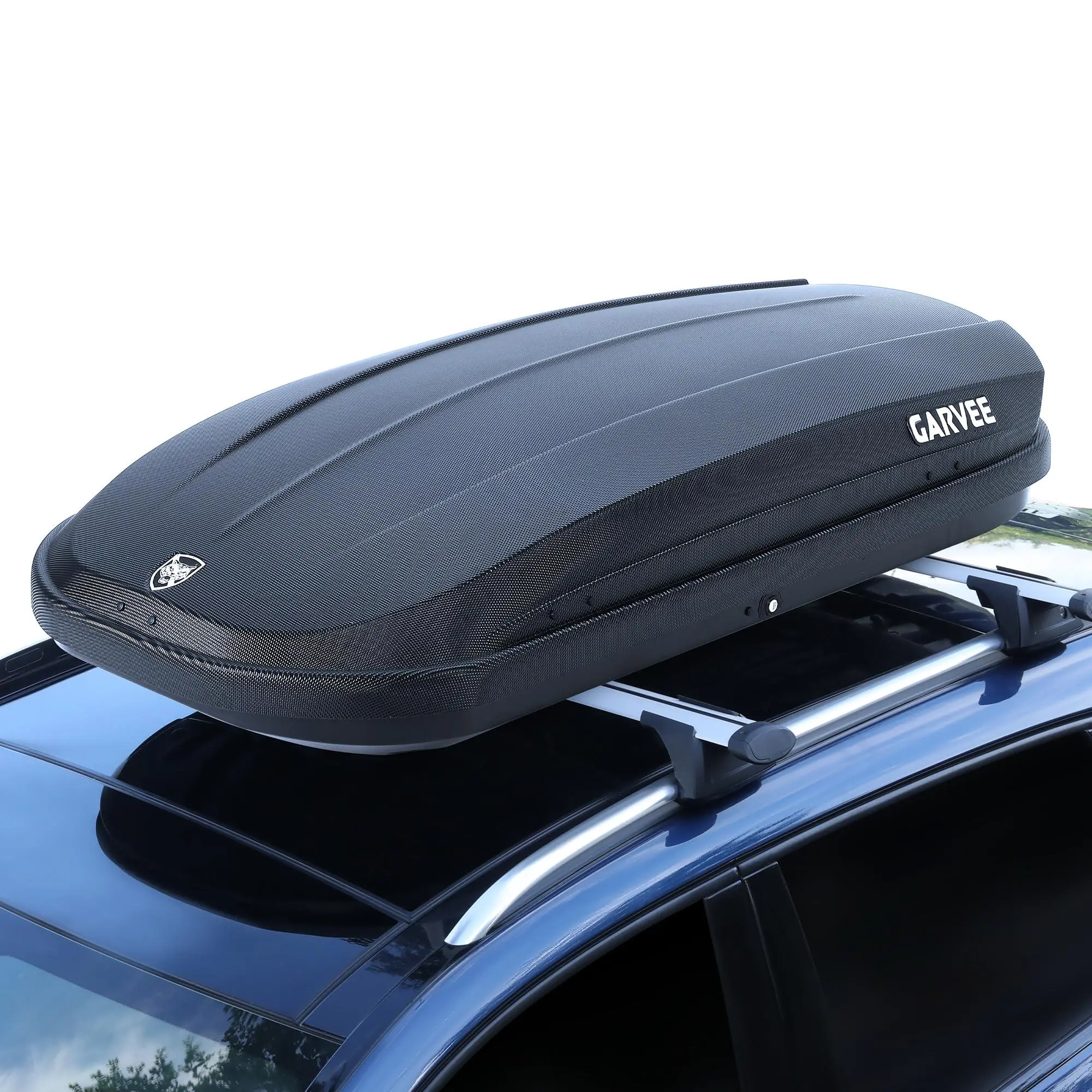 Hard-Shell Car Rooftop Cargo Box Carrier - 12 Cubic Feet Storage, 165 LBS Capacity, 54.3"L x 31.5"W x 13.4"H Durable Acrylonitrile Butadiene Styrene Construction, Convenient Dual-Sided Opening, Noise Reduction, Includes 2 Keys and 2 Straps, Black