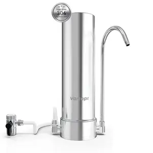 F7 Countertop WaterFilter System,Rapid Flow,6-8Months or 8000 Gallons Long-Life,5-Stage Filtration- Reduces Chlorine,Heavy Metals,Bad Odors,add Mineral Material-Includes 1 Filter