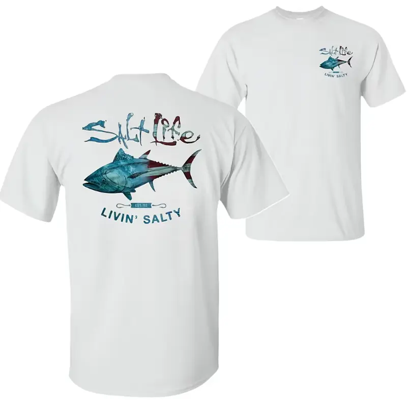 Salt Life Fishing Graphic Tee, Offshore Tuna Angler Shirt, Ocean Lifestyle Saltwater Fishing T-Shirt, Coastal Fishing Apparel for Men and Women, Gift for Fishing Lovers #     Clothing #     Streetwear