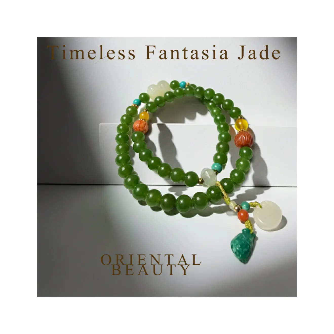 Certified genuine Siberian Nephrite Jade bracelet - 6mm beads with 12 inches length