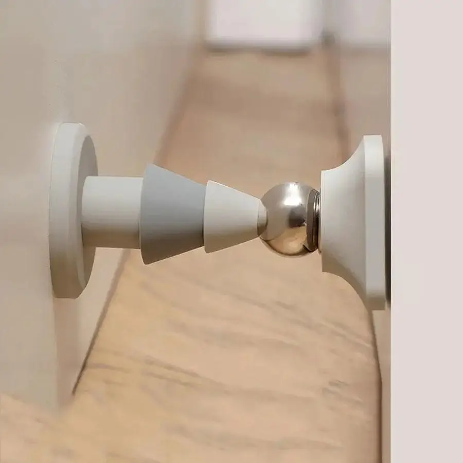 Magnetic Silica Gel Door Stopper, Punch-free Silent Door Protector, Universal Household Doorstop for Kitchen, Bathroom & Bedroom