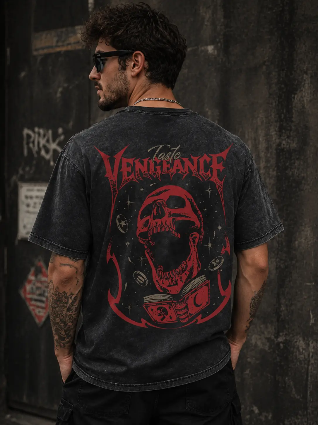OSRS Vengeance Shirt, Old School RuneScape Gamer Tee, Funny PKer Graphic T-Shirt, MMORPG Gaming Gift, Acid Wash Oversized Tee