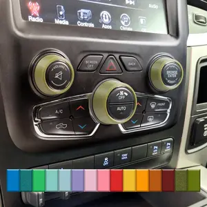 For RAM 1500 - Knob Press-Fit Covers 2013-2018 | 3-Knob Set Choose Your Color! Precision Fit For a Snug Fit That Stays In Place With No Tape or Adhesive. Made with High Quality Materials That Won't Warp or Fade! Made In The USA