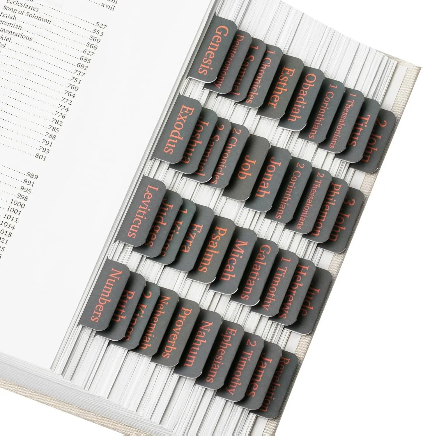 Mr. Pen- Bible Tabs, 75 Tabs, Cool Gray, Laminated Bible Tabs for Women and Men, Bible Tabs for Study Bible Index Tabs, Bible Book Tabs, Bible Labels Tabs, Mr Pen Bible Tabs for Women Study Bible