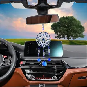 Artificial Crystal Car Hanging Ornament, Car Rearview Mirror Hanging Decoration, Car Interior Decoration Accessories for Women & Men