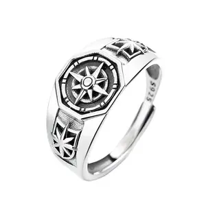 Neptune Inspired Adjustable Ring - Cyberpunk Style Unisex Jewelry