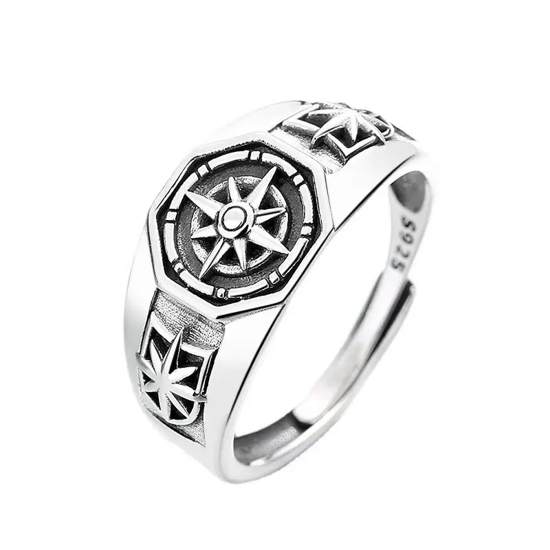 Neptune Inspired Adjustable Ring - Cyberpunk Style Unisex Jewelry