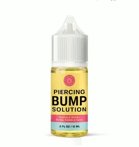 Base Laboratories Piercing Bump Solution - Soothing Essential Oil for Piercing Bumps Keloids & Scars 15ml Gentle Blend with Rosemary Tea Tree for Nose Ears Body Piercings