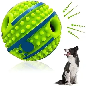 Dog Toy Ball 8.8cm Giggle Ball for Dogs - Interactive Dog Ball Spiky Giggle Ball Self Playing Dog Ball for Small Dogs Training IQ Improve Dog Gift