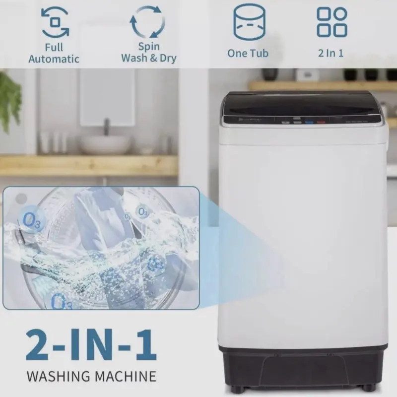 ZOKOP XQB40-418-B Full Automatic Washing Machine- 17.6lbs Capacity